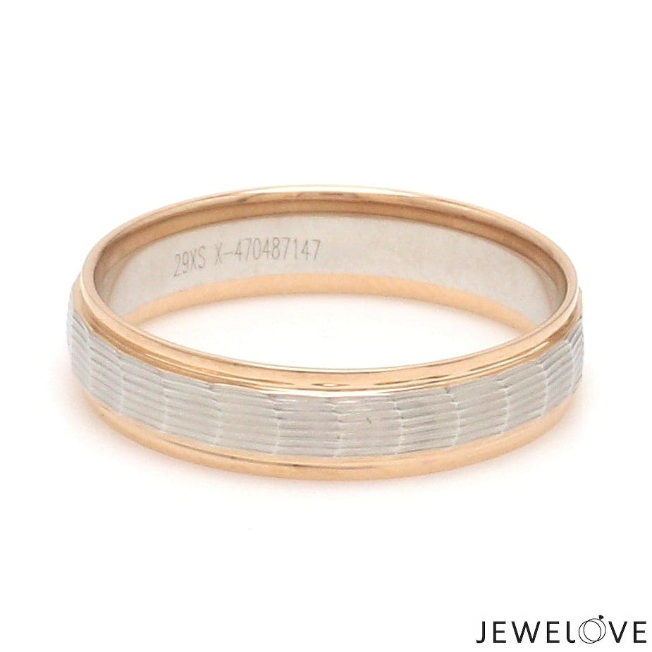 Unisex Platinum & Rose Gold Couple Love Bands JL PT 1365