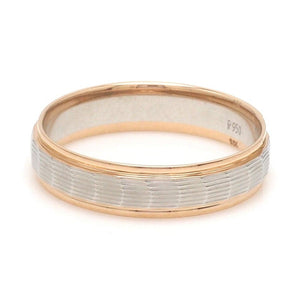 Unisex Platinum & Rose Gold Couple Love Bands JL PT 1365