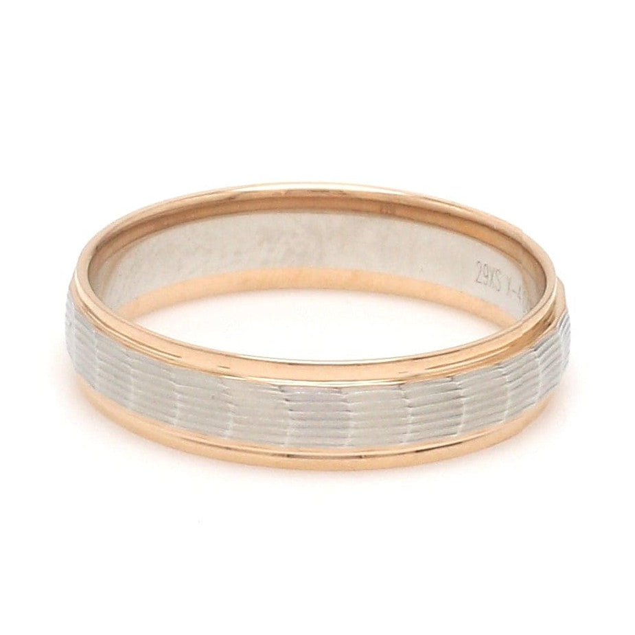 Unisex Platinum & Rose Gold Couple Love Bands JL PT 1365
