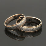 Load image into Gallery viewer, Unisex Platinum &amp; Rose Gold Couple Love Bands JL PT 1365

