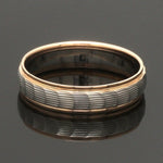 Load image into Gallery viewer, Unisex Platinum &amp; Rose Gold Couple Love Bands JL PT 1365
