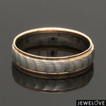 Load image into Gallery viewer, Unisex Platinum &amp; Rose Gold Couple Love Bands JL PT 1365
