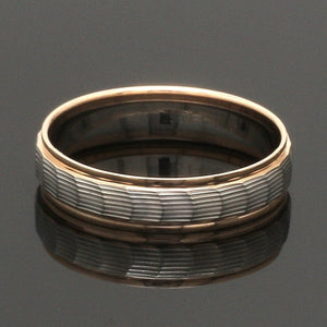 Unisex Platinum & Rose Gold Couple Love Bands JL PT 1365