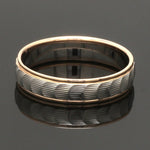 Load image into Gallery viewer, Unisex Platinum &amp; Rose Gold Couple Love Bands JL PT 1365
