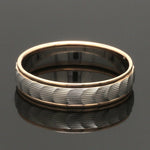 Load image into Gallery viewer, Unisex Platinum &amp; Rose Gold Couple Love Bands JL PT 1365

