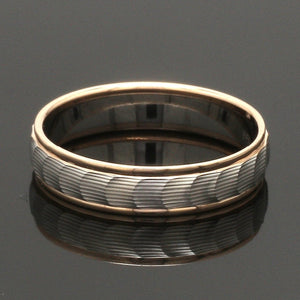 Unisex Platinum & Rose Gold Couple Love Bands JL PT 1365