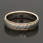 Load image into Gallery viewer, Unisex Platinum &amp; Rose Gold Couple Love Bands JL PT 1365
