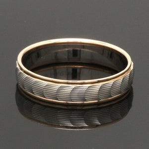 Unisex Platinum & Rose Gold Couple Love Bands JL PT 1365