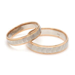 Load image into Gallery viewer, Unisex Platinum &amp; Rose Gold Couple Love Bands JL PT 1365
