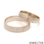 Load image into Gallery viewer, Unisex Platinum &amp; Rose Gold Couple Love Bands JL PT 1365
