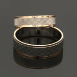 Load image into Gallery viewer, Unisex Platinum &amp; Rose Gold Couple Love Bands JL PT 1362
