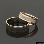 Load image into Gallery viewer, Unisex Platinum &amp; Rose Gold Couple Love Bands JL PT 1362
