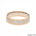 Load image into Gallery viewer, Unisex Platinum &amp; Rose Gold Couple Love Bands JL PT 1365
