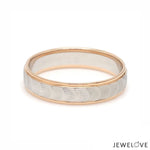 Load image into Gallery viewer, Unisex Platinum &amp; Rose Gold Couple Love Bands JL PT 1365
