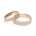 Load image into Gallery viewer, Unisex Platinum &amp; Rose Gold Couple Love Bands JL PT 1365
