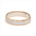 Load image into Gallery viewer, Unisex Platinum &amp; Rose Gold Couple Love Bands JL PT 1365
