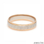 Load image into Gallery viewer, Unisex Platinum &amp; Rose Gold Couple Love Bands JL PT 1365
