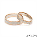 Load image into Gallery viewer, Unisex Platinum &amp; Rose Gold Couple Love Bands JL PT 1365
