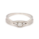 Load image into Gallery viewer, United Three Diamond Platinum Love Bands JL PT 588
