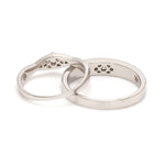 Load image into Gallery viewer, United Three Diamond Platinum Love Bands JL PT 588

