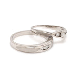 Load image into Gallery viewer, United Three Diamond Platinum Love Bands JL PT 588
