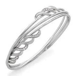 Load image into Gallery viewer, Winding Platinum Wire Bracelet with Diamonds SJ PTB 103
