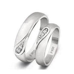 Load image into Gallery viewer, Ying Yang Platinum Love Bands JL PT 214
