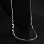 Load image into Gallery viewer, Men of Platinum | 18K Rose Gold with Black Enamel Chain for Men JL PT CH MSD 103
