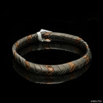 Load image into Gallery viewer, Men of Platinum| 8mm Rose Gold Matte &amp; Hi-Polish Bracelet for Men JL PTB 1319
