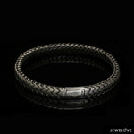 Load image into Gallery viewer, Men of Platinum | Black Bracelet with Matte Finish for Men JL PTB 1320
