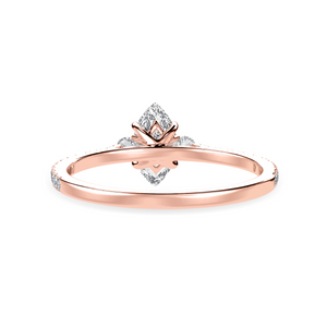70-Pointer Marquise Cut Solitaire Diamond Accents Shank 18K Rose Gold Ring JL AU 1246R-B   Jewelove.US