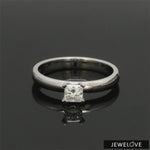 Load and play video in Gallery viewer, 1 to 5 Carat Princess Cut Lab Grown Solitaire Platinum Engagement Ring JL PT RS PR LG-123
