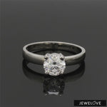 Load and play video in Gallery viewer, 1.5-Carat Lab Solitaire Grown Platinum Engagement Ring JL PT LG-1442-A

