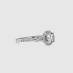 Load and play video in Gallery viewer, 70-Pointer Solitaire Accent Diamond Shank Platinum Ring JL PT 0048-B
