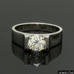 Load image into Gallery viewer, 1-Carat Lab Grown Solitaire Platinum Ring for Men JL PT LG 1436
