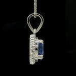 Load image into Gallery viewer, Designer Platinum Pendant with Blue Sapphire JL PT P 321   Jewelove.US
