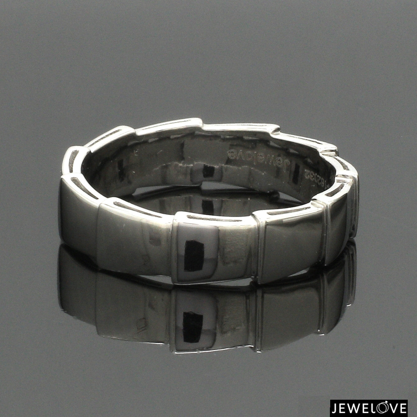 Plain Platinum Ring for Men JL PT 1392