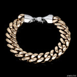 Load image into Gallery viewer, Men of Platinum | 13mm Platinum Rose Gold Double Side Bracelet for Men JL PTB 1336
