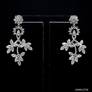 Designer Platinum Diamond Earrings for Women JL PT E 343