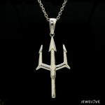 Load image into Gallery viewer, Plain Platinum Trishul Pendant JL PT P 376
