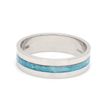 Load image into Gallery viewer, Plain Platinum Ring with Blue Enamel for Men JL PT 1119
