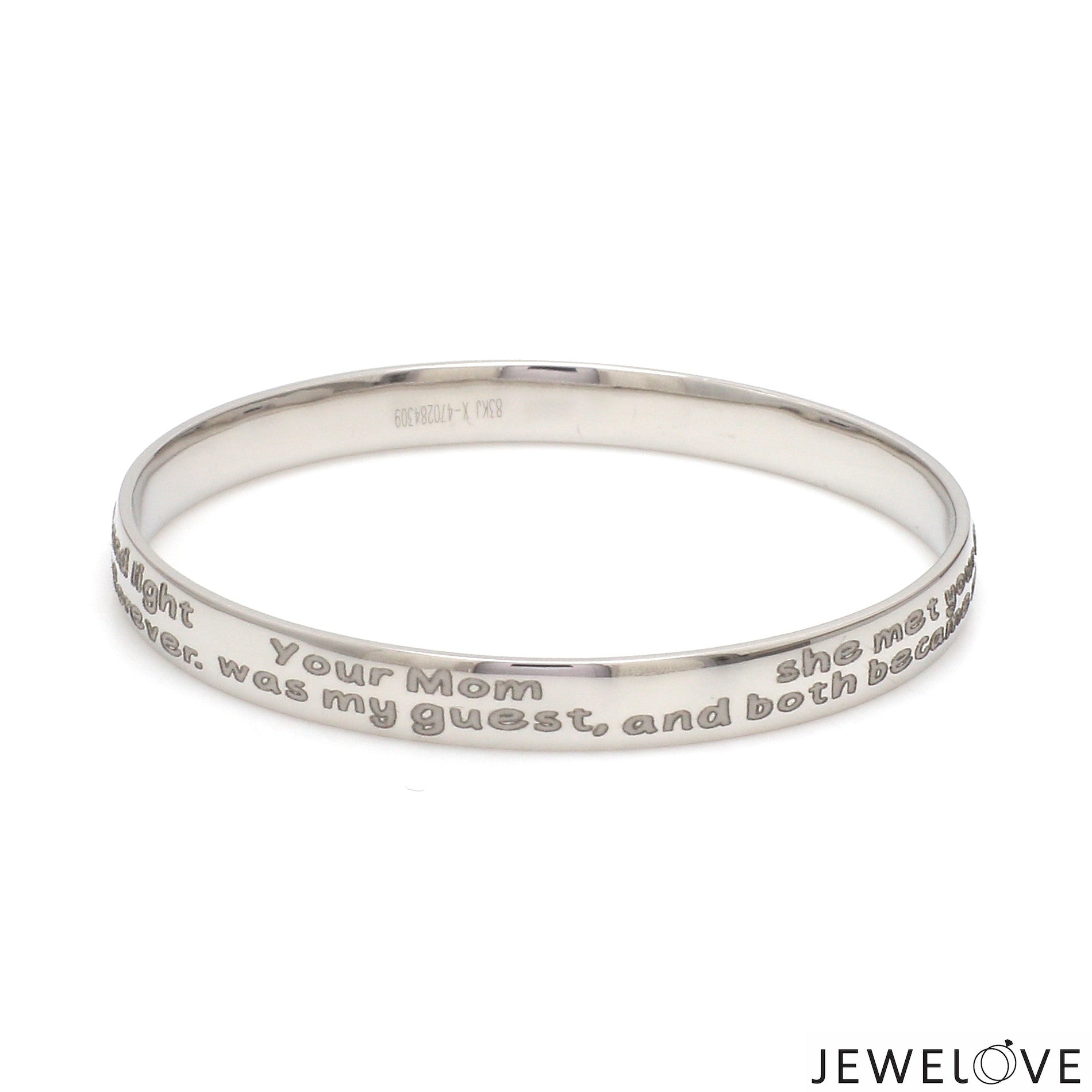 Platinum Engraved Baby Kada for Men JL PTB 1289