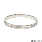 Load image into Gallery viewer, Platinum Engraved Baby Kada for Men JL PTB 1289
