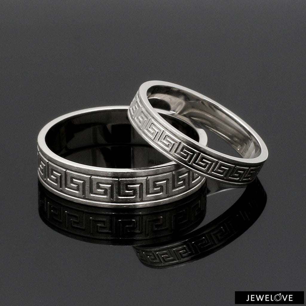 Designer Platinum Love Bands JL PT 1323  Both Jewelove