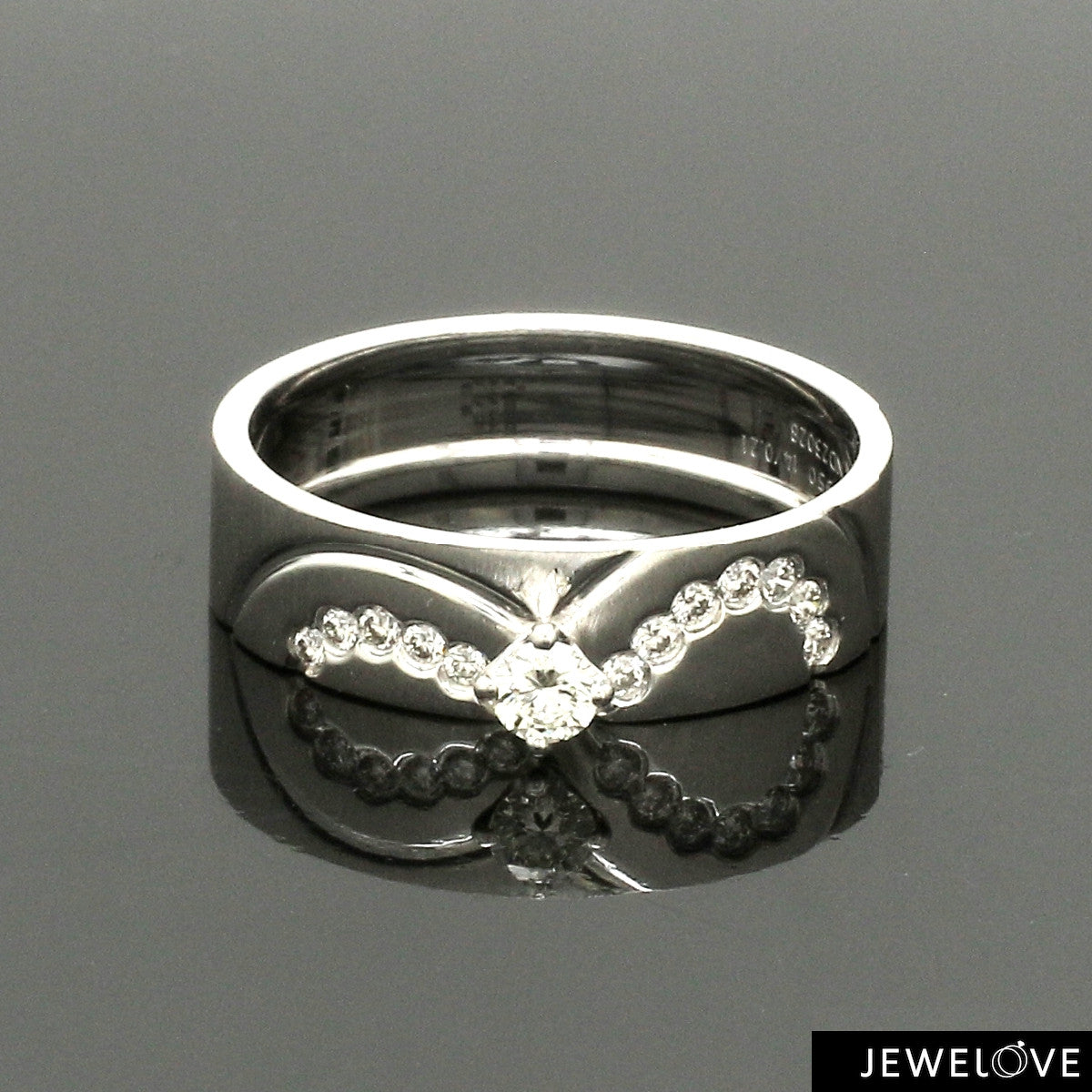 Platinum Diamond Couple Love Bands JL PT 1403