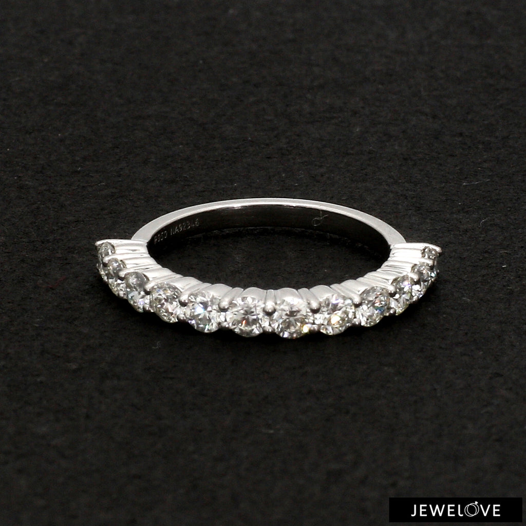 10 pointer Diamonds Half-Eternity Wedding Band for Women JL PT 918   Jewelove