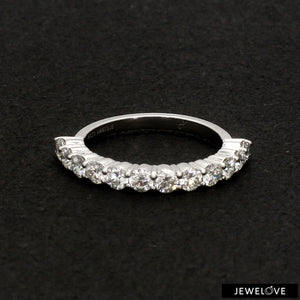 10 pointer Diamonds Half-Eternity Wedding Band for Women JL PT 918