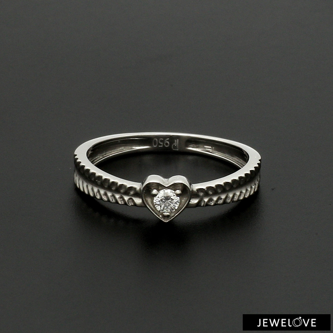 Designer Heart Platinum Love Bands JL PT 922