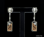 Load image into Gallery viewer, Evara Platinum Rose Gold Diamonds Earrings for Women JL PT E 314   Jewelove.US
