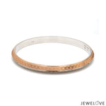 Load image into Gallery viewer, Men of Platinum | 7mm Platinum Kada with Rose Gold for Men JL PTB 1297
